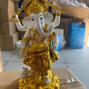 Lord Ganesha Dancing Statue Decorative Showpiece for Home Temple Decor
