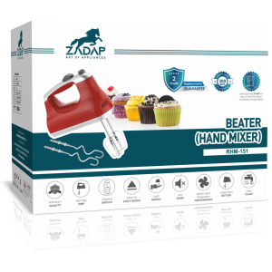 Zadap 300W Electric Hand Beater 2 Year Warranty