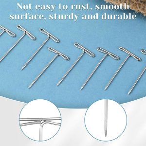 Aerotix Stainless Steel T Pin For Sewing & Craft Pins for Fabric, Notice Board, Office & Home Use (50Gm)