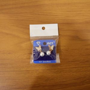 Elegant Gold Finish Stone Studded Hoop Earrings for Women & Girls