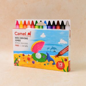 Camlin Wax Crayons Jumbo 13 Shades with Glitter Crayon