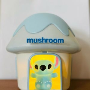 Cute Mushroom House LED Night Lamp with Cartoon Figure for Kids Room