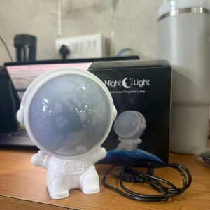 Astronaut Star Projector Night Light with Galaxy Effects & USB Power