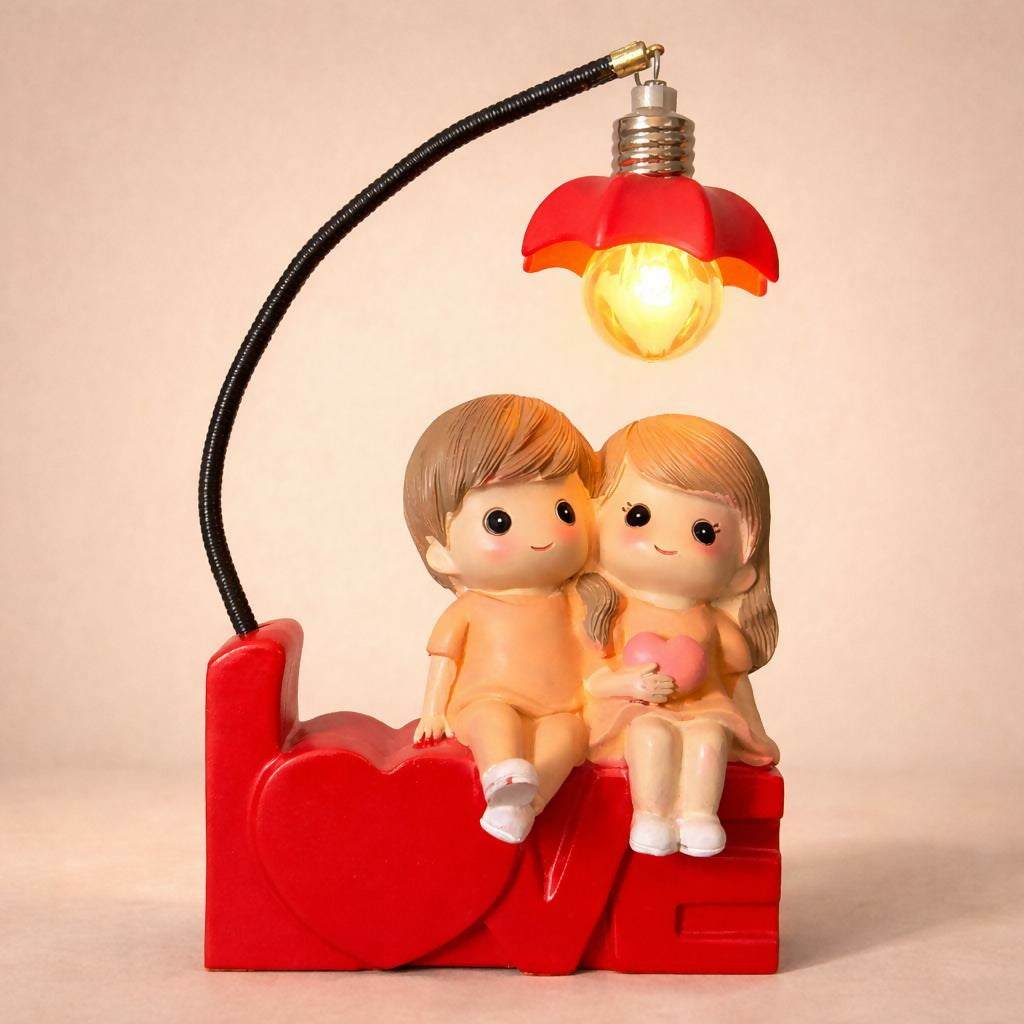 Red Couple LOVE Table Lamp with Decorative Light for Bedroom & Gift Decor - Image 4