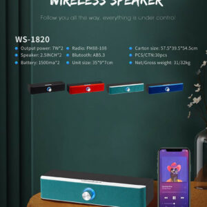 WS1820 BLUETOOTH SPEAKER WSTER