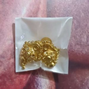 3 Drops Golden Earrings for Women & Girls – Traditional Fancy Jewellery Gift