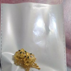 5 Line Side Latkan Golden Earrings with Mina for Women & Girls – Fancy Gift