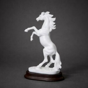 White Horse poly-resin Showpiece Statue for Home & Office Décor