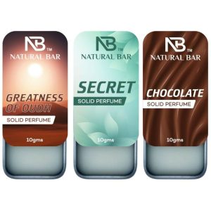 Secret, Chocolate And Greatness of Oud solid perfume Combo (3pc/10gm)