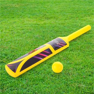 Aditi Big Cricket Kit for Boys & Girls, Cricket Set with 1 Cricket Bat, 1 Plastic Ball, Bails