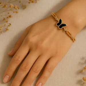 Stainless Steel Gold Plated Kada Bracelet For Girls And Women