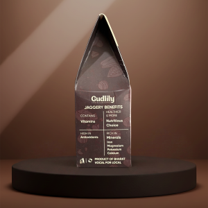 Gudlily Desi Jaggery Delicious Dark Chocolate – Premium Jaggery Chocolates with Natural Sweetness (100Gm)