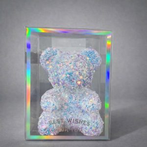 Crystal Glitter Teddy Bear Showpiece with Gift Display Box