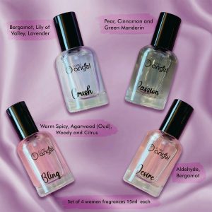 Cupid Perfume Gift Set for Women Long Lasting EDP Fragrance Collection (4x15ml)