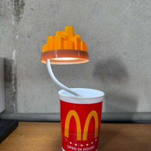 French Fries Style LED Desk Lamp with Pen Holder Flexible Study Lamp