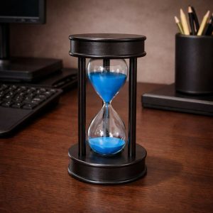 Wooden Sand Timer Hourglass for Desk Décor, 10 Minute Sand Clock (Color may vary)