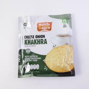 Naasta Baasta Cheese Onion Khakhra - Crispy Ready to Eat Wheat Flour Snack (200 Gm)