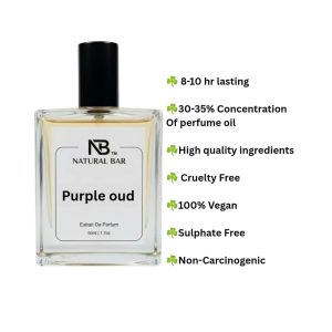 Purple Oud Perfume Warm Spicy Citrus Long Lasting Gift (50 ml)