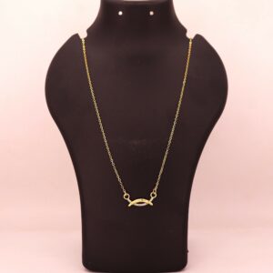 Dainty Gold Plated AD Necklace For women and girls
