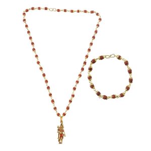 Mahadev Pendant with Rudraksha Necklace Combo