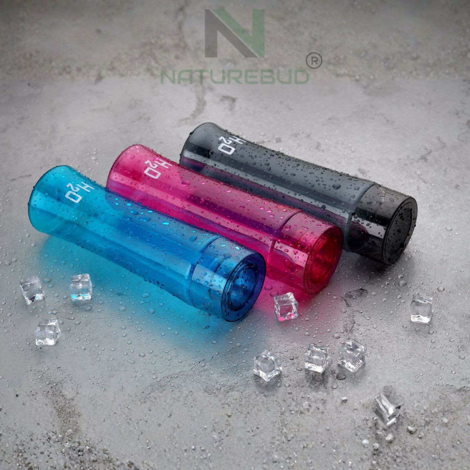 Slimy Round pet water bottle 3 pcs set