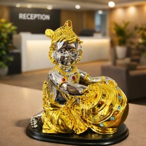 Bal Krishna Makhan Chor Decorative Statue for Home Temple & Decor