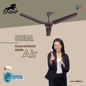 Zadap 1200mm 52W High Speed Ceiling Fan