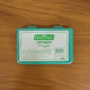 Premium Green Stamp Pad with High-Quality Ink & Microcellular Foam – (108 × 65 mm)
